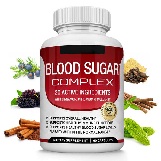 Blood Sugar Complex 20 Vitamins & Minerals Support Overall Health-V