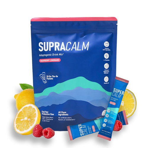 Calming Drink Mix with KSM-66 Ashwagandha, Vitamin D3, Magnesium & L-Theanine – Supports Cortisol Balance, Mood & Sleep, Helps Manage Occasional Stress – Travel Packets (20 Servings)-V