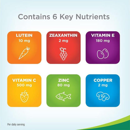 Premium Eye Vitamins with Lutein, Zeaxanthin & Bilberry -V