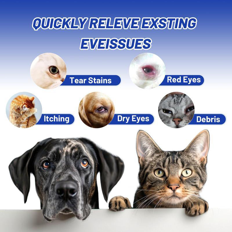 Pet Eye Drops – Blueberry Soothing Formula for Allergy & Irritation-V