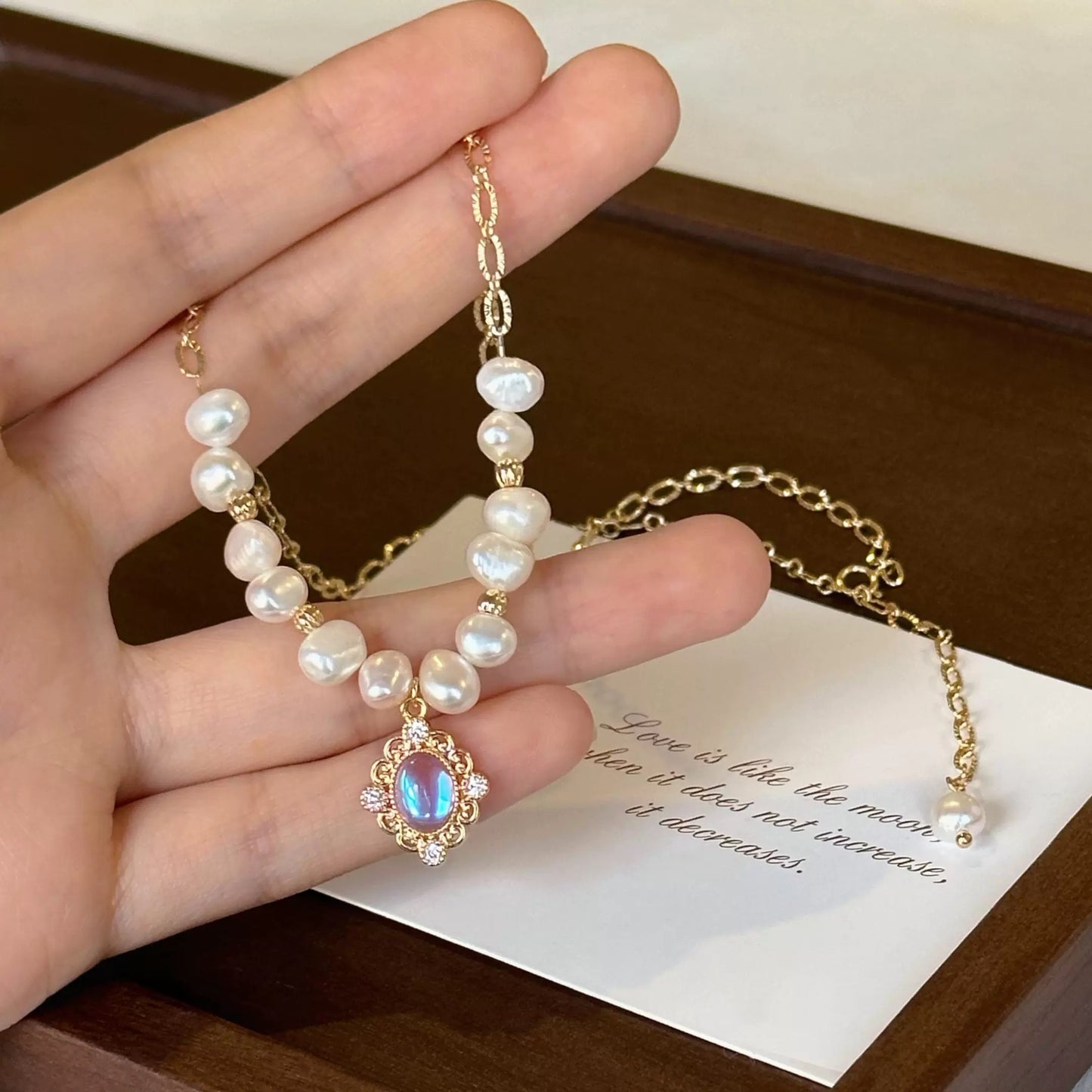 Baroque pearl necklace for women, luxury necklace and clavicle necklace-CU