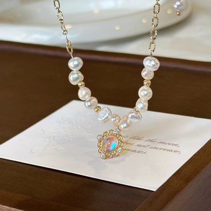 Baroque pearl necklace for women, luxury necklace and clavicle necklace-CU