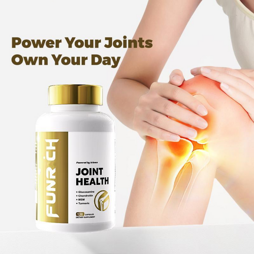 FUNRCH Joint Health Supplement for Women & Men with Glucosamine, Chondroitin, MSM & Turmeric-120 Capsules-V