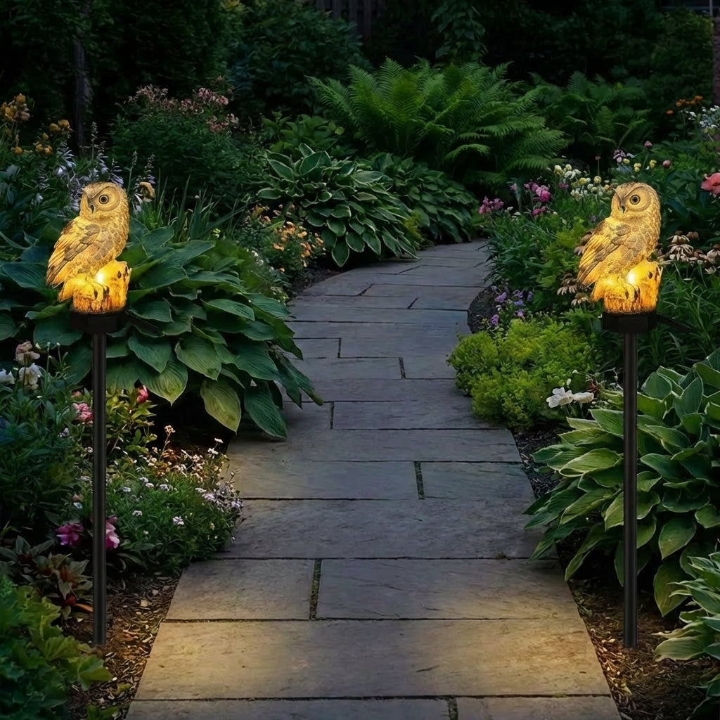 🔥Last Day Special 62% OFF🔥 Waterproof Solar Owl Light-CU