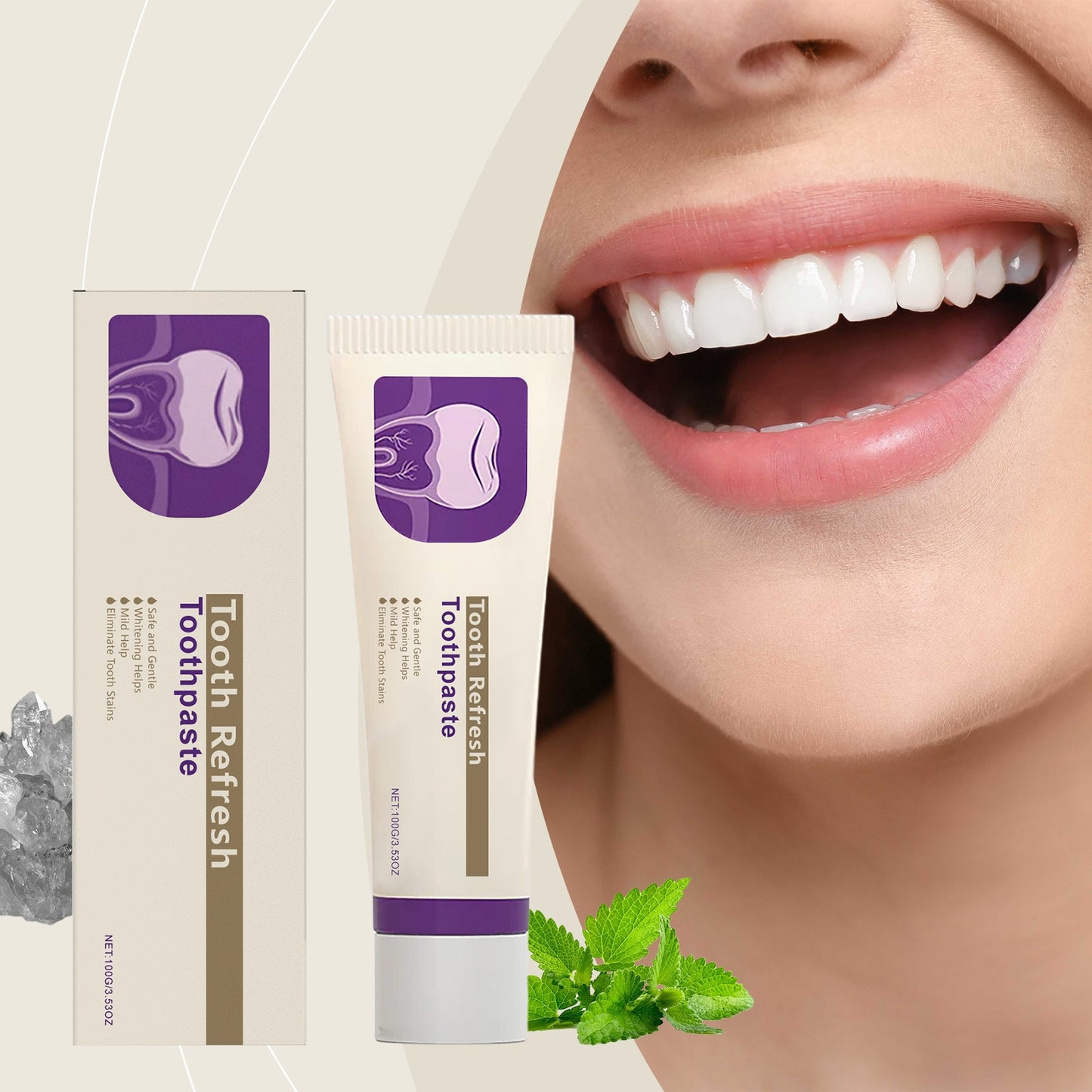 Oral Care Toothpaste – Naturally Fresh Breath & Stronger Teeth-YH
