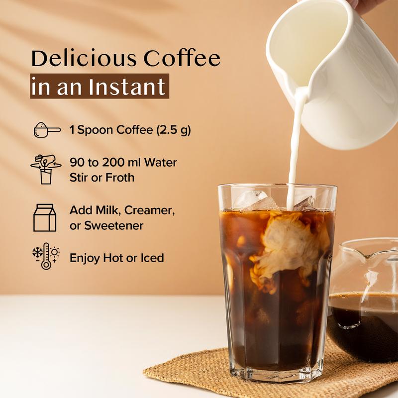Instant Coffee | Rich & Creamy | Ready in Seconds| Perfect for Iced Coffee | LIMITED STOCK!-V