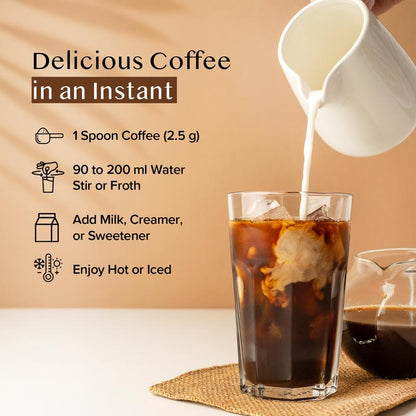 Instant Coffee | Rich & Creamy | Ready in Seconds| Perfect for Iced Coffee | LIMITED STOCK!-V