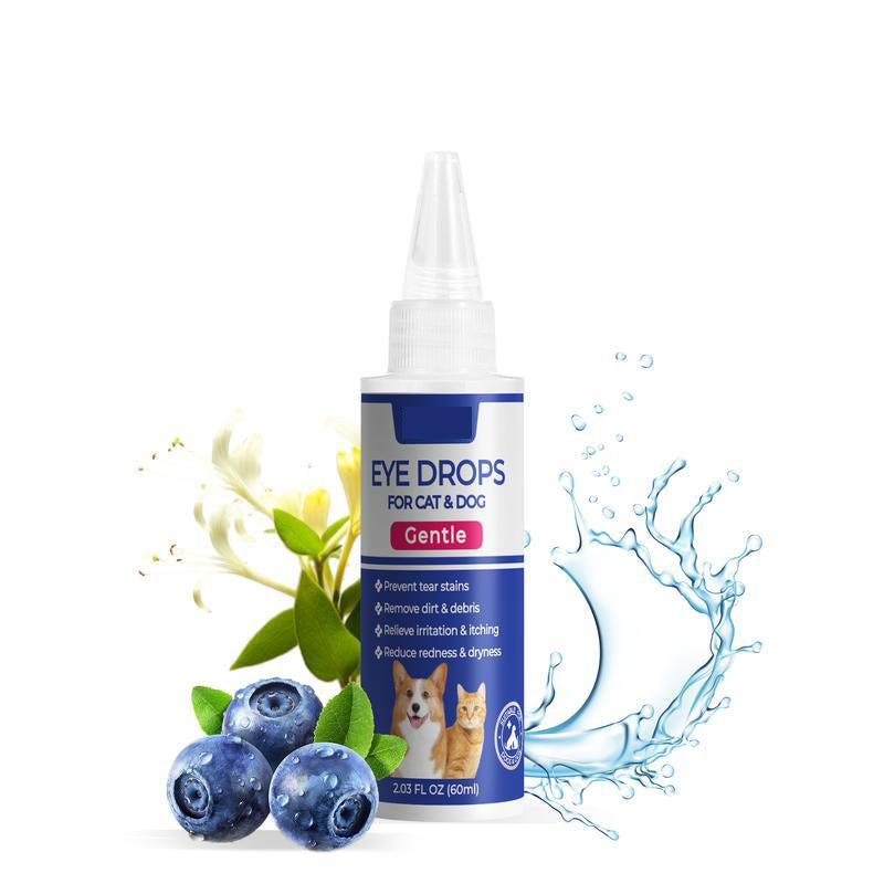 Pet Eye Drops – Blueberry Soothing Formula for Allergy & Irritation-V