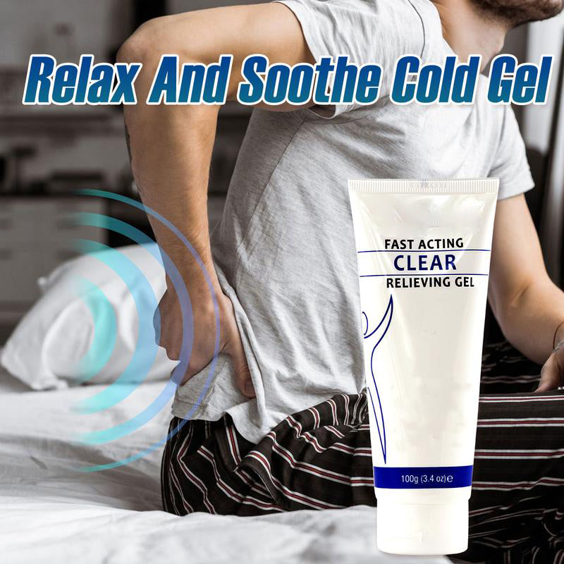 Soothing Cooling Gel 100g, Relieving Body Gel, Cooling with Menthol and Frankincense, Helps Relieve Muscle Tension , Relax your waist, legs, knees, shoulders and neck to relieve fatigue-V