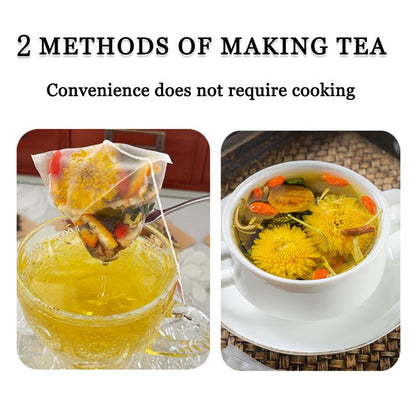 Goji Berry Chrysanthemum Tea -A natural blend of eight herbal ingredients，Dandelion, wolfberry, honeysuckle, chrysanthemum-V