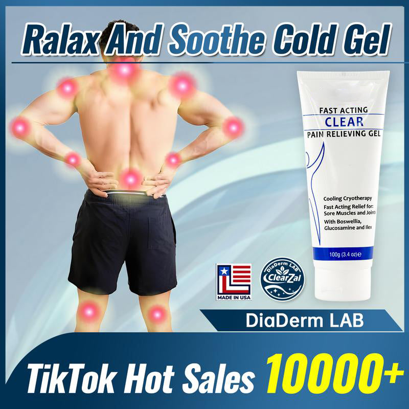 Soothing Cooling Gel 100g, Relieving Body Gel, Cooling with Menthol and Frankincense, Helps Relieve Muscle Tension , Relax your waist, legs, knees, shoulders and neck to relieve fatigue-V