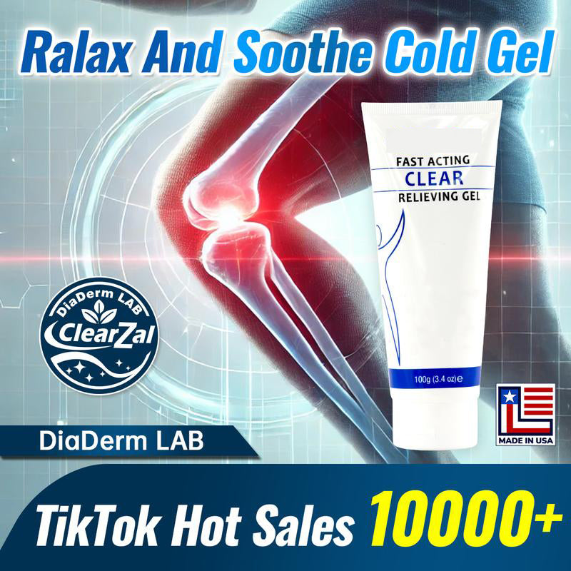 Soothing Cooling Gel 100g, Relieving Body Gel, Cooling with Menthol and Frankincense, Helps Relieve Muscle Tension , Relax your waist, legs, knees, shoulders and neck to relieve fatigue-V