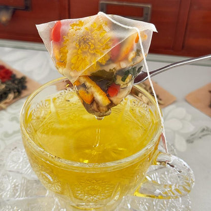 Goji Berry Chrysanthemum Tea -A natural blend of eight herbal ingredients，Dandelion, wolfberry, honeysuckle, chrysanthemum-V